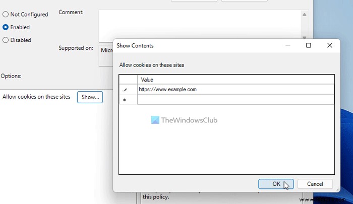 How to Allow or Block Cookies for Specific Sites in Google Chrome Using Group Policy