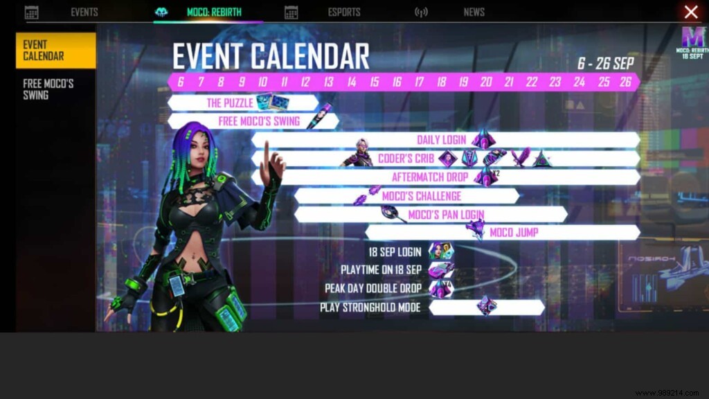 How to Claim the Free Moco Baseball Bat Skin in Free Fire: Moco:Rebirth Event Guide