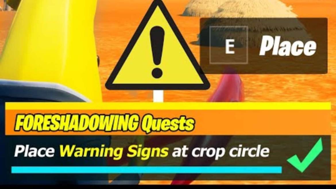 Fortnite Season 7 Week 14: Crop Circle Coordinates for Placing Warning Signs