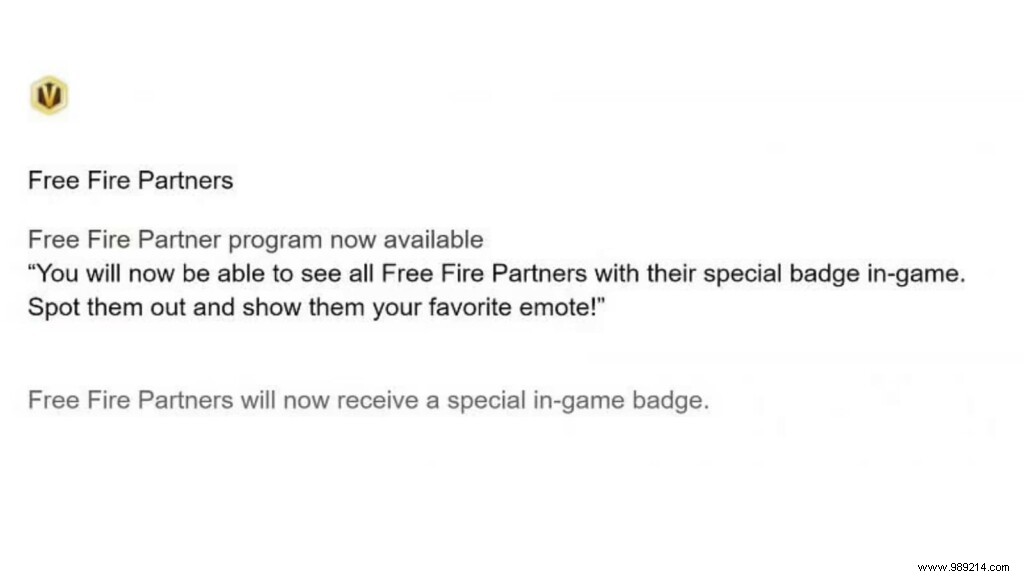 What Is the V Badge in Free Fire s Partner Program? Benefits and How to Join