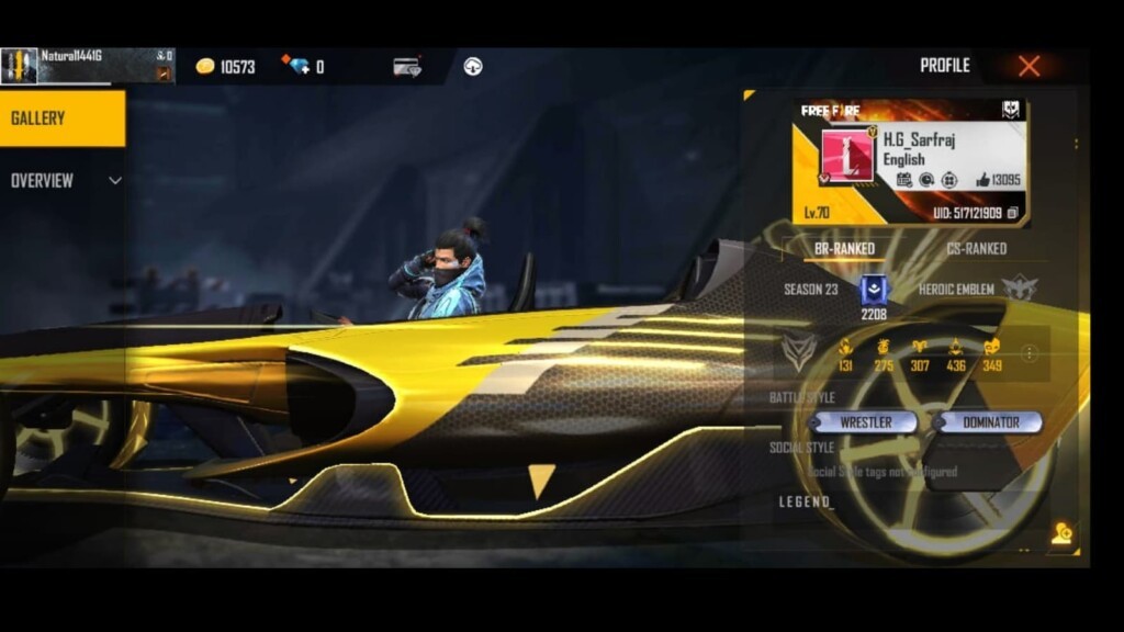 Helping Gamer s Free Fire ID, Stats, Headshot Rate, KD Ratio & Earnings Revealed – September 2021