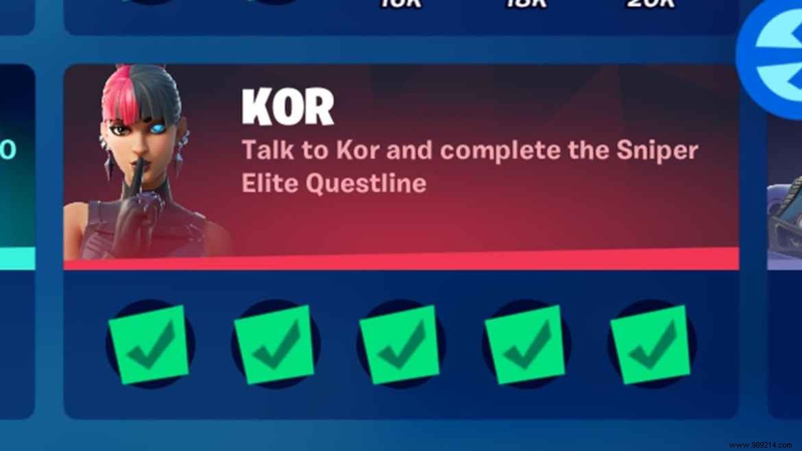 Fortnite Chapter 2 Season 8: Talk to Kor Sniper Elite Questline Guide – Location & Challenges