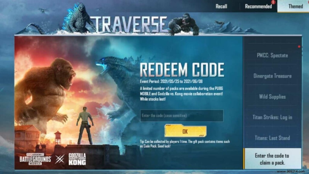 PUBG Mobile May 2021 Redemption Codes: Godzilla vs. Kong Rewards and How to Claim Them