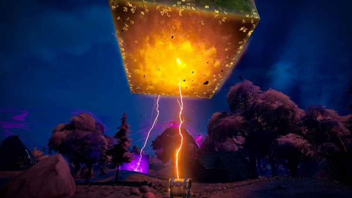 Fortnite Season 8: Golden Cube Transforms into Central Elevator at Map s Heart