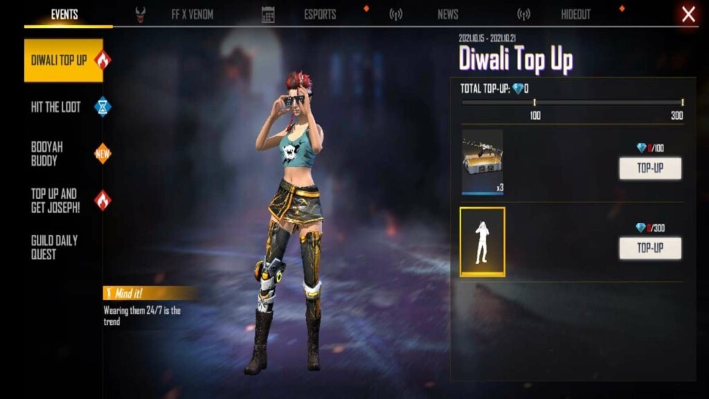 How to Claim the Mind It Emote for Free in Free Fire s Diwali Top-Up Event