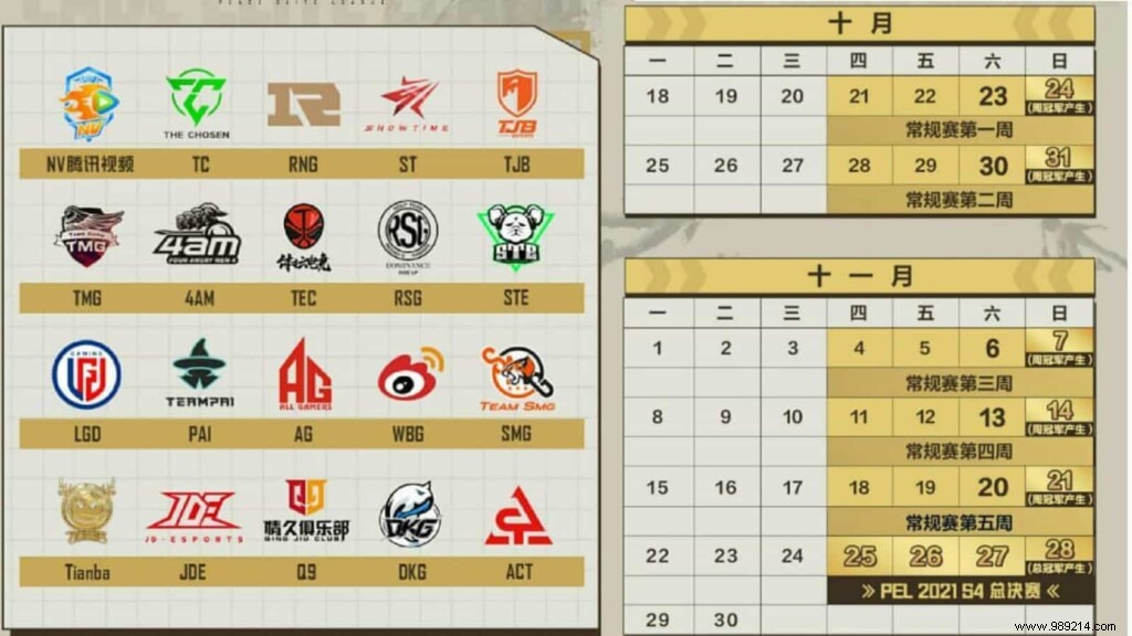 PEL 2021 Season 4: New Airborne Deployment Rules, Full Team List, and Schedule