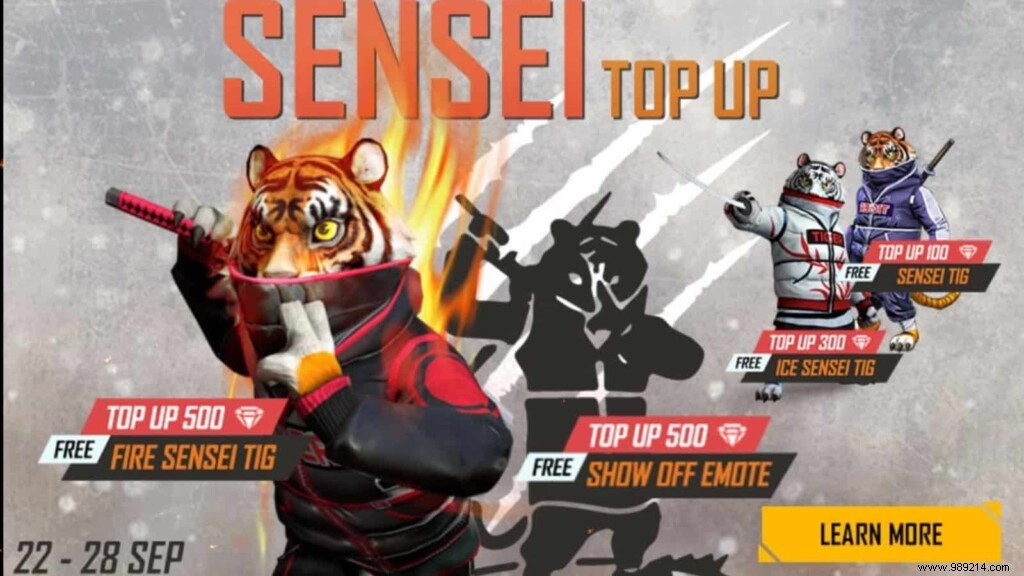 Free Fire Sensei Tig Pet Guide: Nimble Ninja Ability, Pricing, and Free Recharge Event