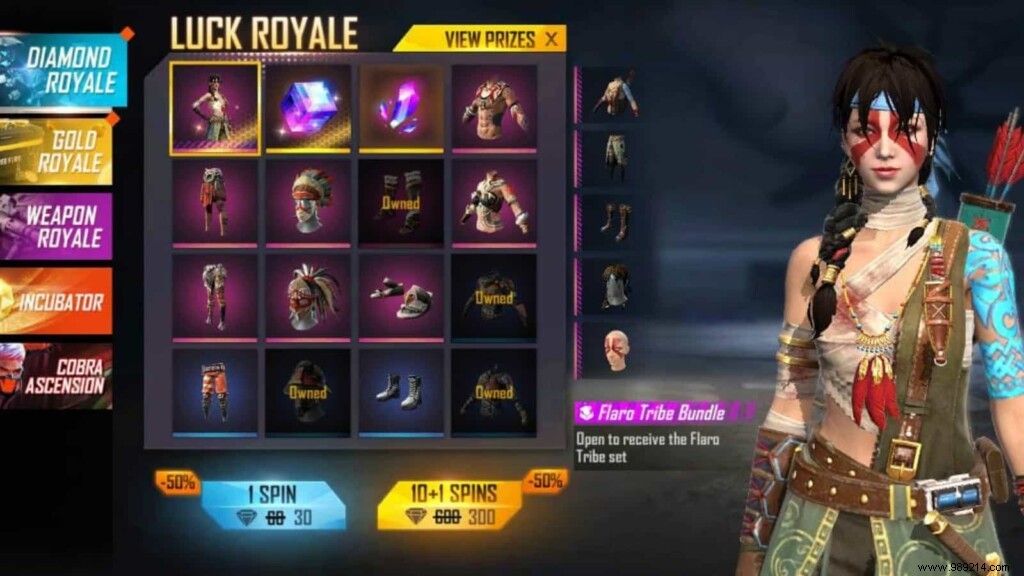 How to Claim the Flaro Tribe Bundle in Free Fire Diamond Royale at 50% Off – Today Only