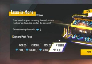 Free Fire Less is More Event: Grab Diamonds at Massive Discounts – Step-by-Step Guide