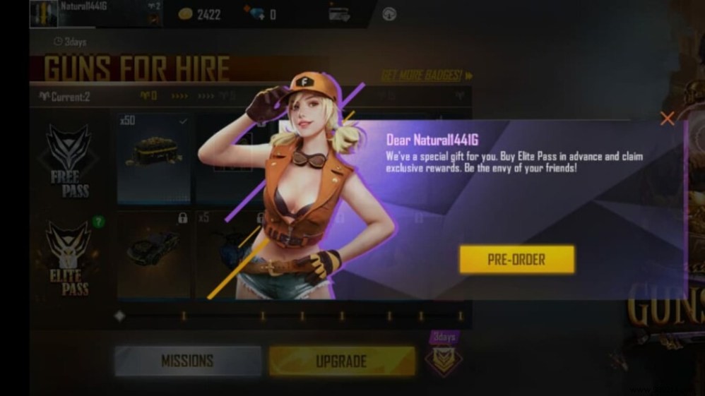 How to Pre-Order Free Fire Elite Pass Season 41 and Claim Free Tale of Eclipse Facepaint