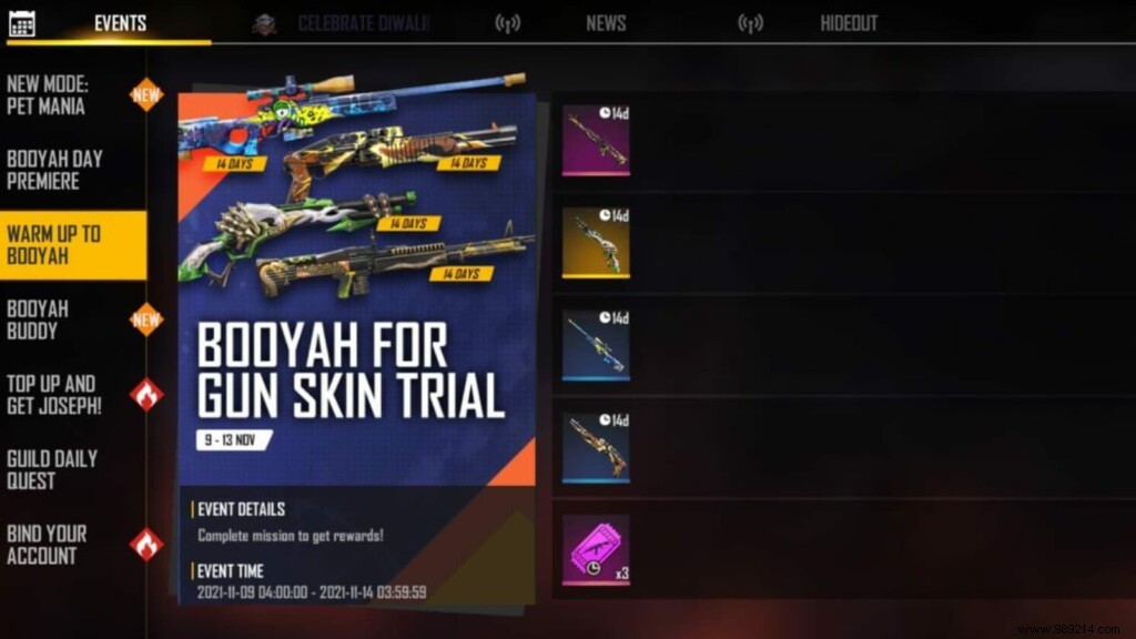 Free Fire Booyah Gun Skin Free Trial Event: How to Claim Exclusive 14-Day Skins