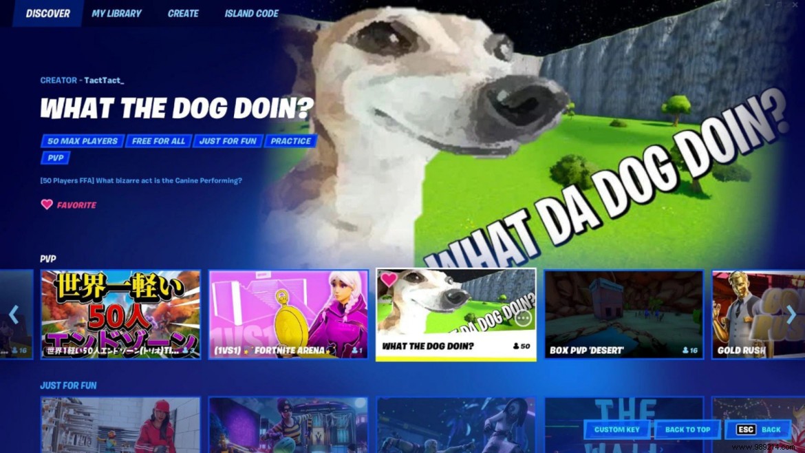 Fortnite Creative Mode Overrun by Memes: Discovery Tab Troll Invasion