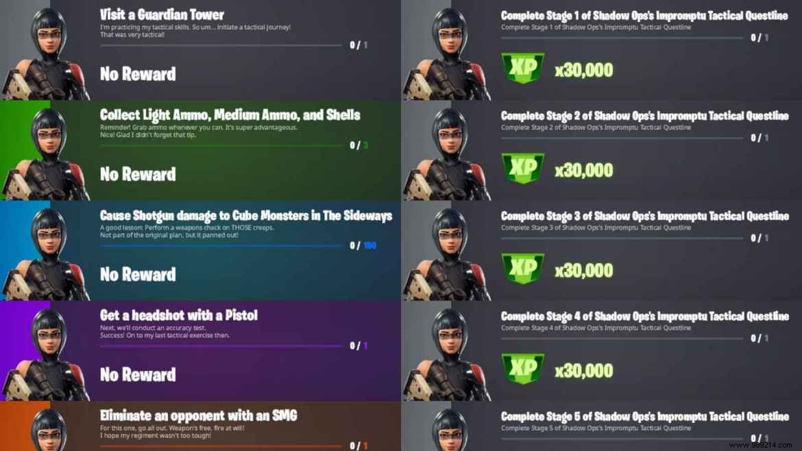Fortnite Chapter 2 Season 8: Shadow Ops Location Guide and NPC Punchcard Challenges