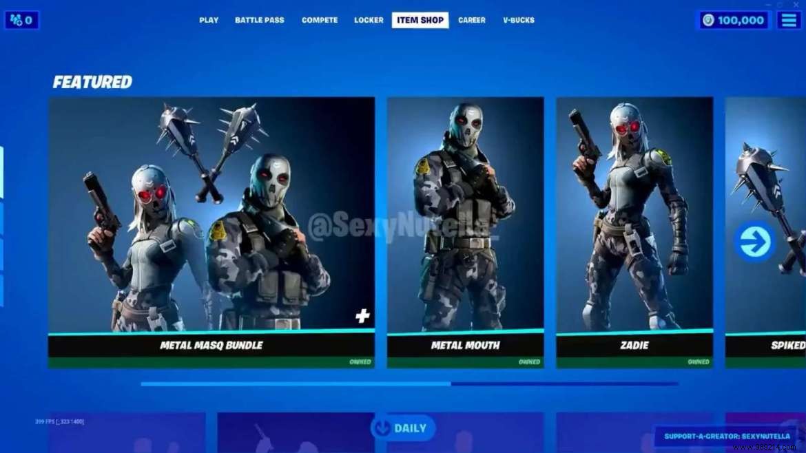 How to Get the Fortnite Metal Mask Bundle in the Season 8 Item Shop