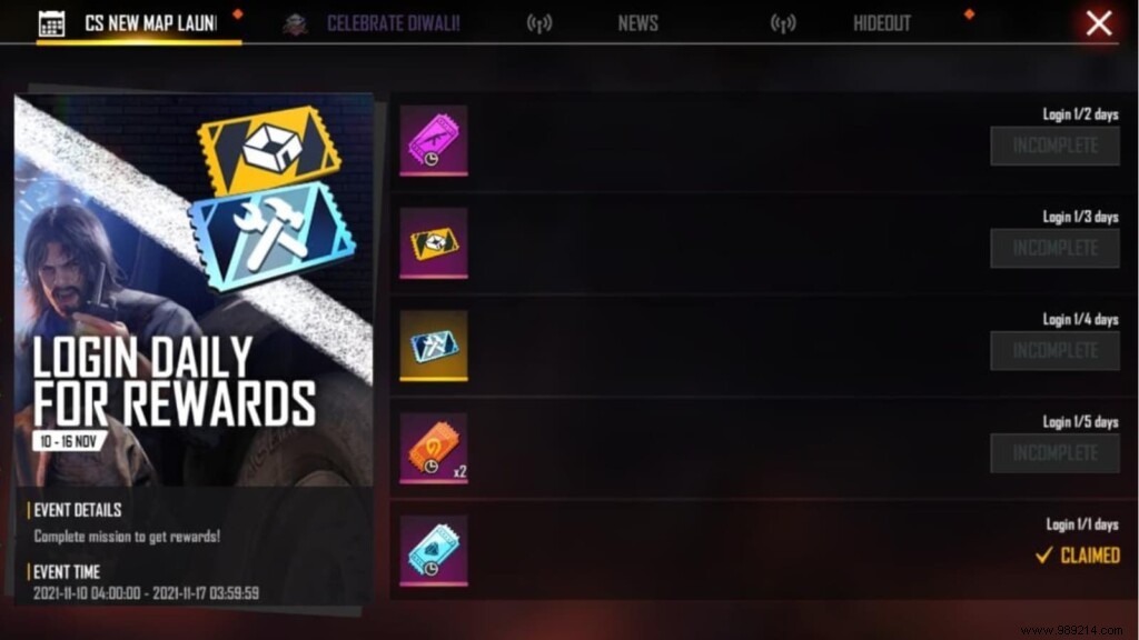 How to Claim Free Custom Room Cards in Free Fire: Purgatory Map Event Guide