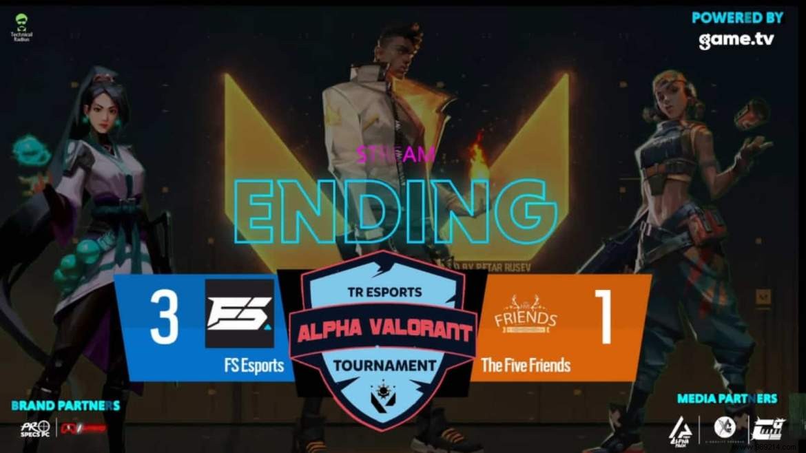 TR Alpha Valorant Tournament Grand Finals: FS Esports Edges Out TFF 3-1 – Full Results