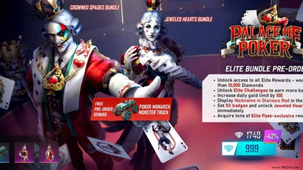How to Pre-Order Free Fire Season 43 Elite Pass: Palace of Poker Rewards, Prices, and Benefits
