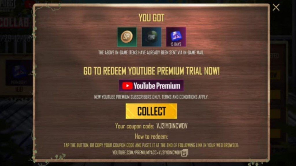 PUBG Mobile x YouTube Premium: Unlock 3 Months Free Premium + Exclusive In-Game Rewards