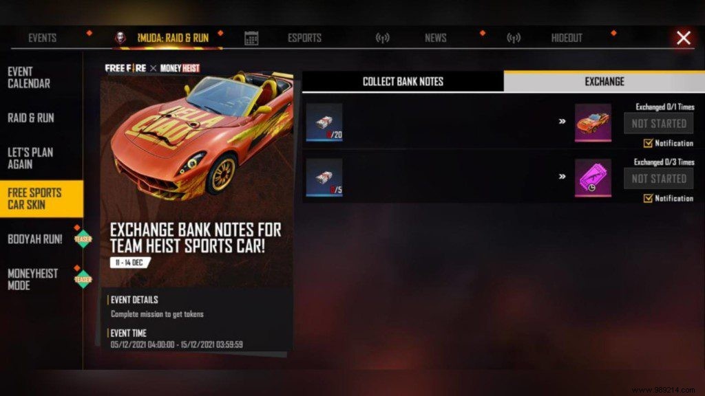 How to Unlock the Team Heist Sports Car in Free Fire: Step-by-Step Guide