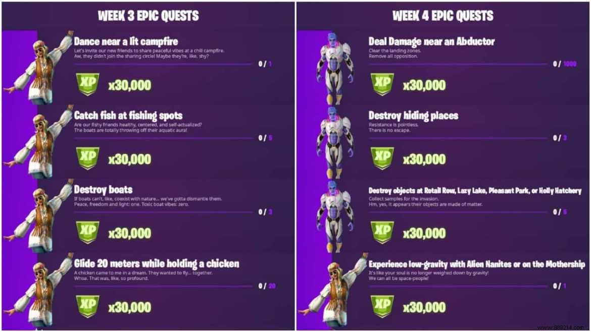 Fortnite Season 7 Epic Quests Guide: Weeks 3, 4, 5 & 6 Challenges