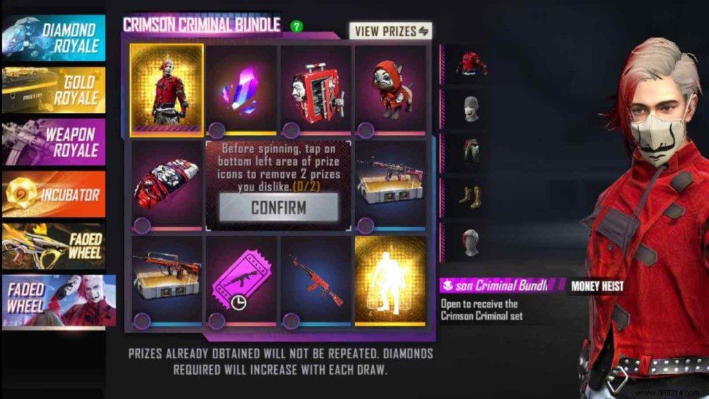 Expert Guide: Unlock Crimson Criminal Pack & Money Throw Emote in Free Fire Faded Wheel Event