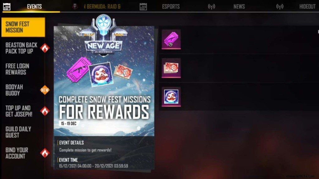 Free Fire Snow Fest Missions: Unlock Exclusive Rewards Before the New Age Update