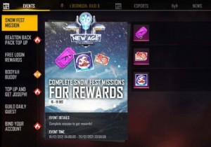 Free Fire Snow Fest Missions: Unlock Exclusive Rewards Before the New Age Update