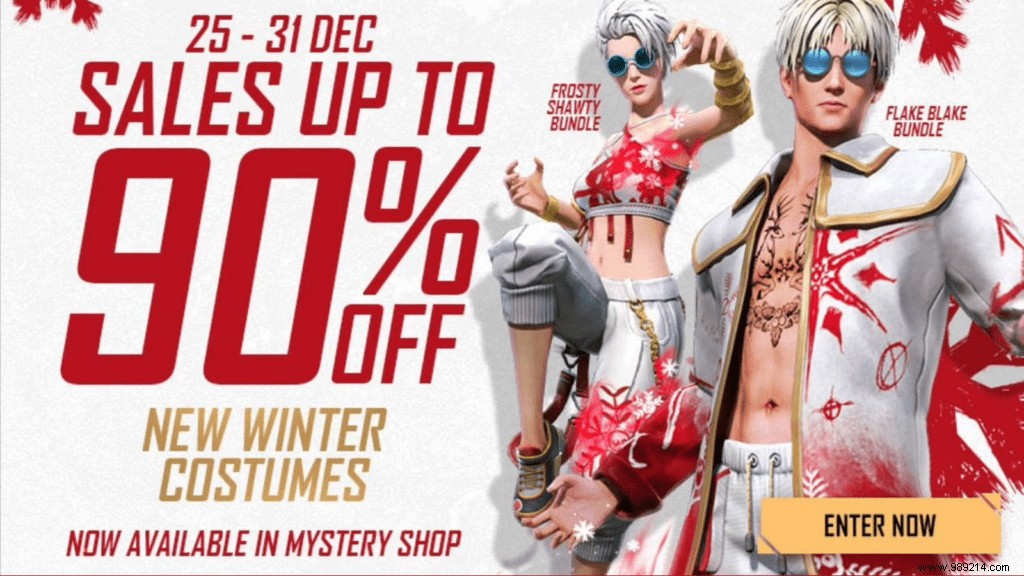 Free Fire Mystery Shop: Exclusive New Packs, Emotes, and Rewards at Up to 90% Off