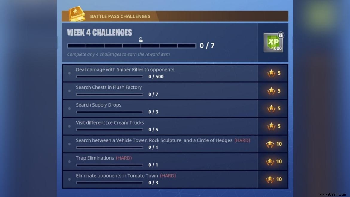 Fortnite Chapter 3 Season 1 Week 4 Challenges: Expert Guide to Max XP