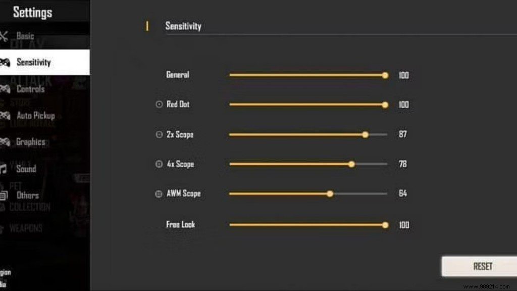 Best Free Fire Sensitivity Settings for Headshots in January 2022