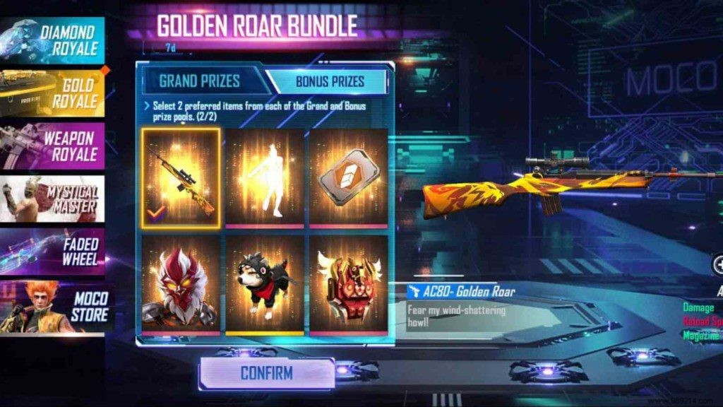 How to Claim the Golden Roar Bundle in Free Fire Moco Store: Step-by-Step Guide