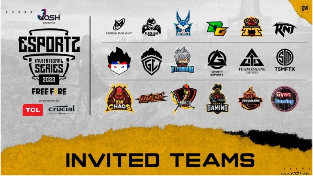 Esportz Invitational Series Free Fire 2022: INR 5 Lakh Prize Pool for India s Top 18 Teams (Jan 17-21)