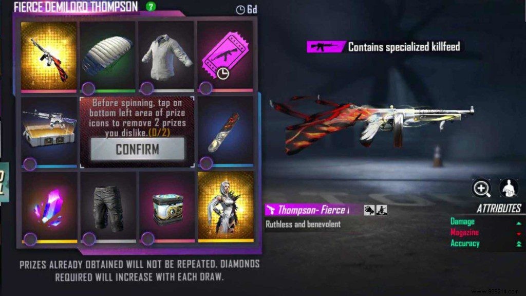 How to Claim the Fierce Demilord Thompson Skin in Free Fire s Faded Wheel Event
