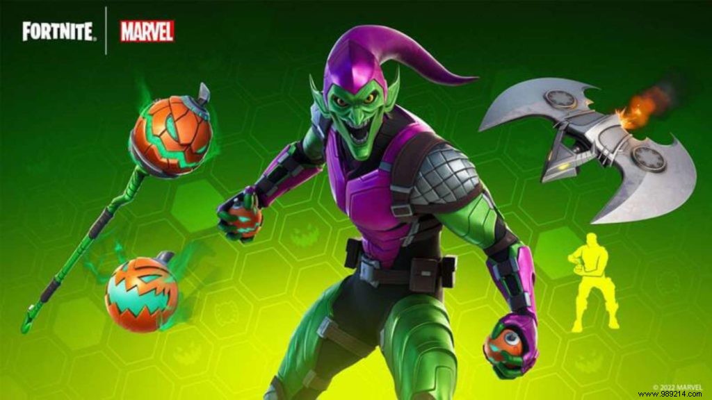 Fortnite Officially Releases Green Goblin Skin: Outfit, Glider, and Marvel Bundle Details