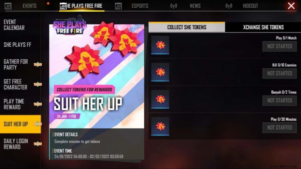 How to Claim the Ruthless Jinx Bundle for Free in Free Fire: She Plays Event Guide