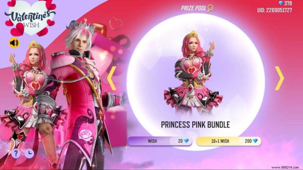 How to Claim the Exclusive Prince Pink Bundle in Free Fire s Valentine s Wish Event – Full Guide