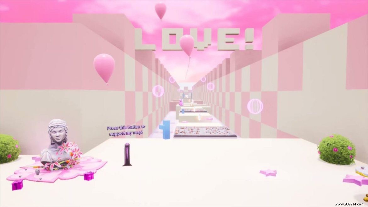 Fortnite 100 Levels Love Run: Creative Map Code (1664-7005-6039) & How to Play