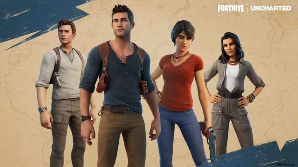 Fortnite x Uncharted Crossover: Nathan Drake and Chloe Frazer Skins Revealed