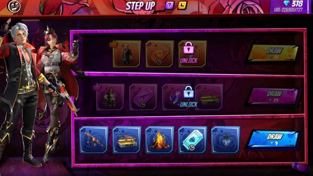 Free Fire Step-Up Event Guide: How to Unlock the Vampire Malevolence Bundle