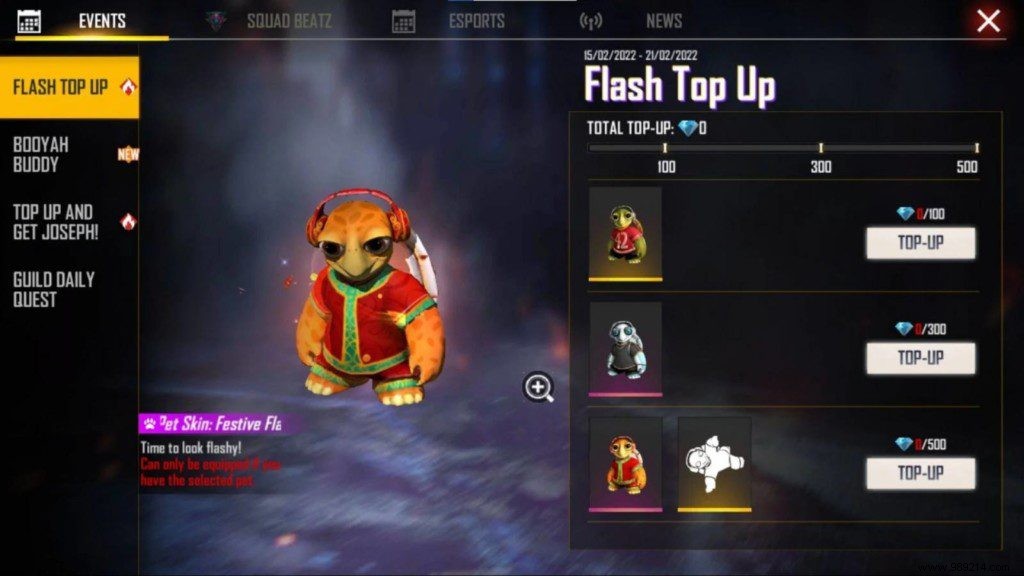 How to Claim the Free Flash Pet in Free Fire s Flash Top-Up Event: Step-by-Step Guide