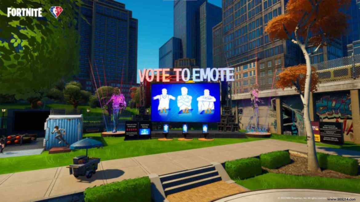 How to Vote for the NBA Emote in Fortnite: Vote to Emote Guide