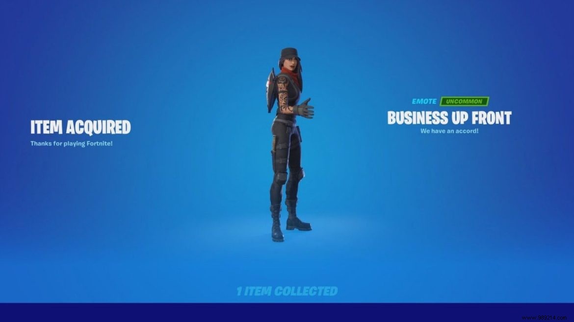 How to Get the Business Up Front Emote in Fortnite Chapter 3 Season 1