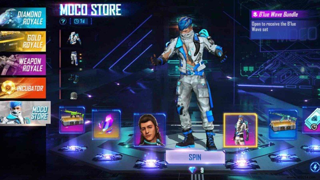 How to Claim the Blue Wave Pack in Free Fire MAX from Moco Store: Step-by-Step Guide