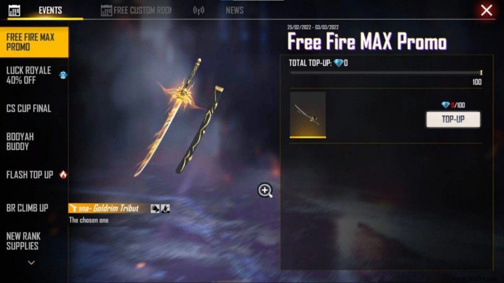 How to Claim the Free Goldrim Tribute Katana Skin in Free Fire MAX: Step-by-Step Guide