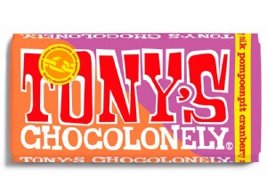 Tony Chocolonely s New Relay Bar: Milk Chocolate with Pumpkin Seeds & Cranberry