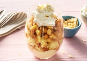 Easy Trifle Recipe: Vanilla Muffin, Cinnamon-Baked Apples & Vanilla Yogurt
