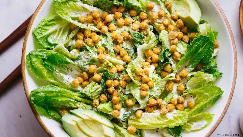 Vegan Caesar Salad with Chickpea Croutons: Simple, Dairy-Free Recipe