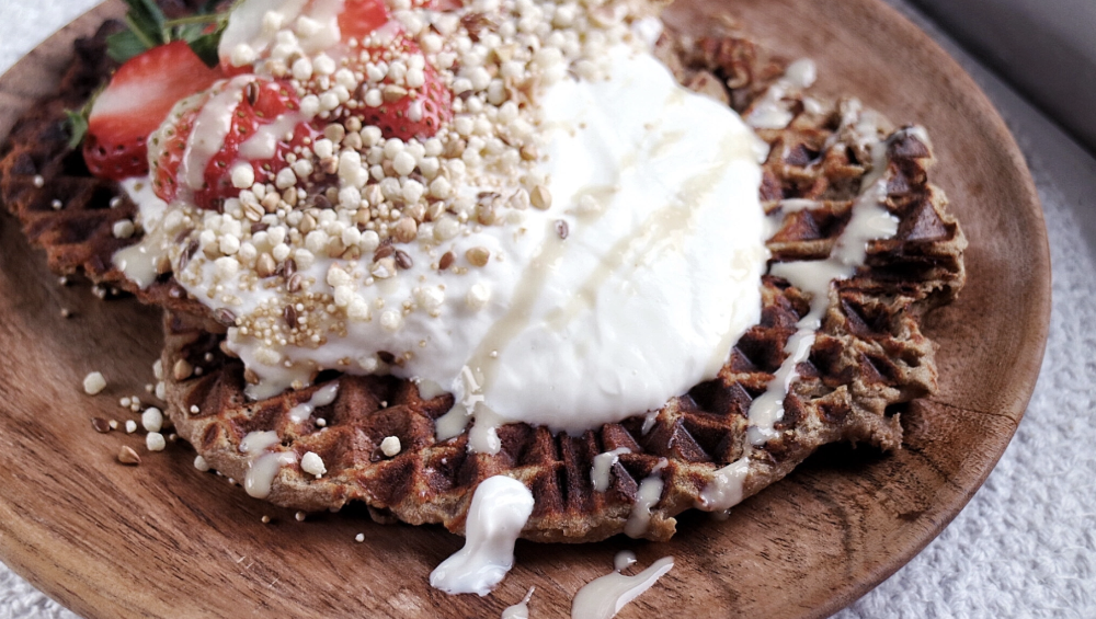 Egg-Free High-Protein Waffles: Post-Workout Recipe with 15g Protein Per Waffle