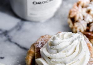 Mini Apple Tarts with Licor 43 Orochata Mascarpone Whipped Cream