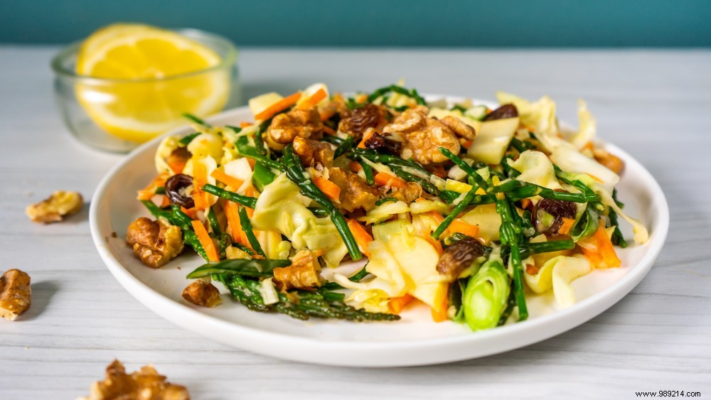 Dutch Coleslaw with Samphire: A Refreshing, Protein-Packed Twist on a Classic